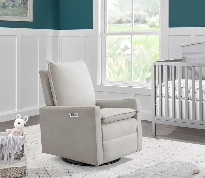 Oxford Baby Uptown Power Recliner/Glider, Sand