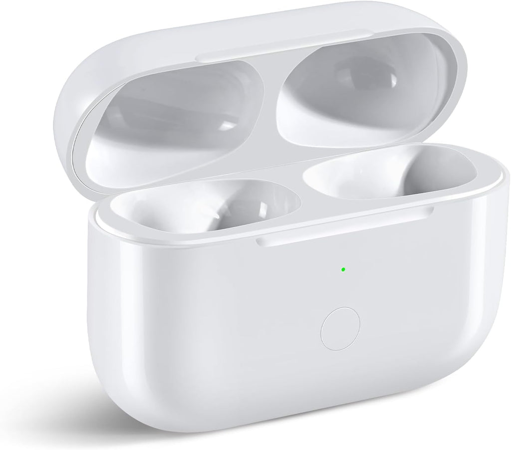 Wireless Charging Case Replacement Compatible with AirPod Pro 2nd & 1st Generation, Air Pod Pro 2 1 Charger Case with Bluetooth Pairing Sync Button,USB-C Charging,White