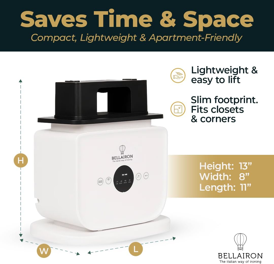 Bellairon - Original Automatic Hot Air Garment Dryer & Iron – Hands-Free Wrinkle Remover for Shirts & Pants, Designed for Reliable Everyday Use
