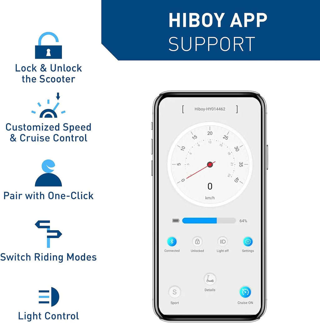 Hiboy S2 Pro/X300 Electric Scooter, 500W Motor, 10"/12" Tires, 25/38 Miles Range E Scooter, 19/23 Mph Folding Commuter Electric Scooter for Adults