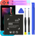 SHENMZ 4800mAh High-Capacity Nintendo Switch Battery Replacement for HAC-001 HAC-003 with Tool Kit