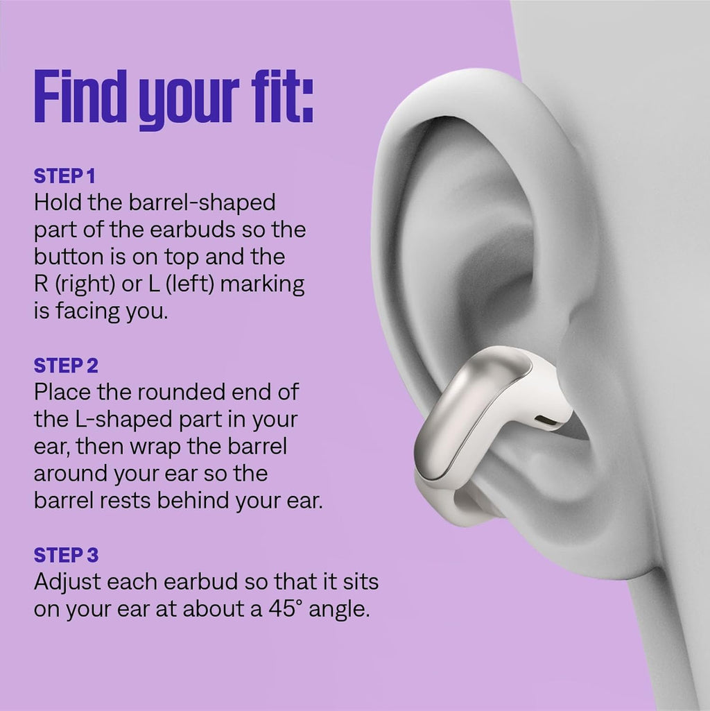 Bose Ultra Open Earbuds - Bluetooth Open Ear Earbuds with OpenAudio for Awareness, Clip-On Design for Comfort, Water Resistant, Up to 48 Hrs of Playtime, Black
