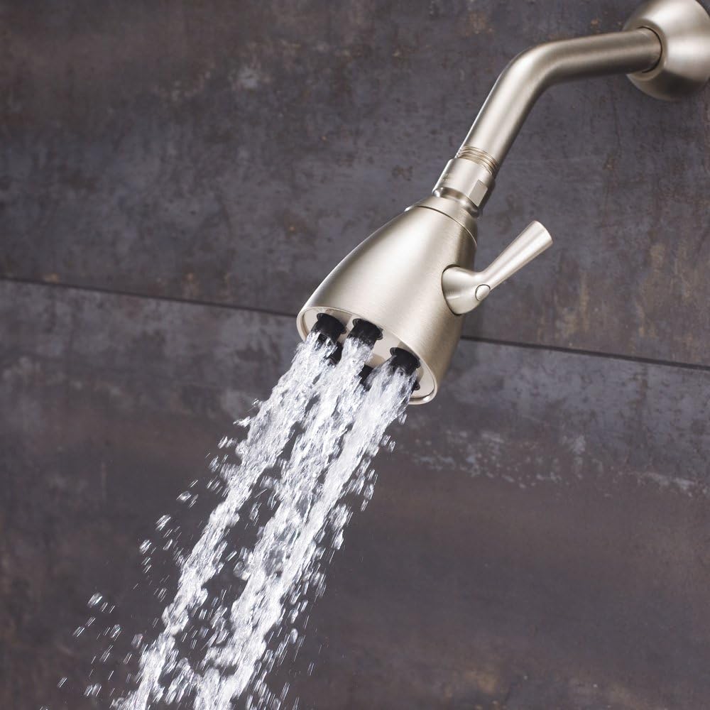Speakman S-2252-BN Signature Brass Icon Anystream High Pressure Adjustable Shower Head, Brushed Nickel