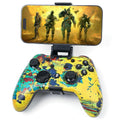 Wzuiсov RGB Wireless Game Controller for Switch/PC/iPhone/Android - Bluetooth & USB-C Wired with Phone Mount, USB C to A Adapter, Tablet, TV Box & Tesla Compatible