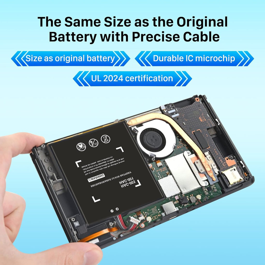 SHENMZ 4800mAh High-Capacity Nintendo Switch Battery Replacement for HAC-001 HAC-003 with Tool Kit