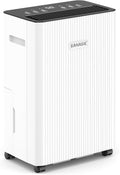 2500 Sq.Ft Dehumidifier for Basement, 32 Pint Dehumidifiers for Home with Drain Hose, Ultra Quiet 32dB, Smart Humidity Control, 24H Timer, Energy Efficient, Portable for Bedroom, Bathroom, RV