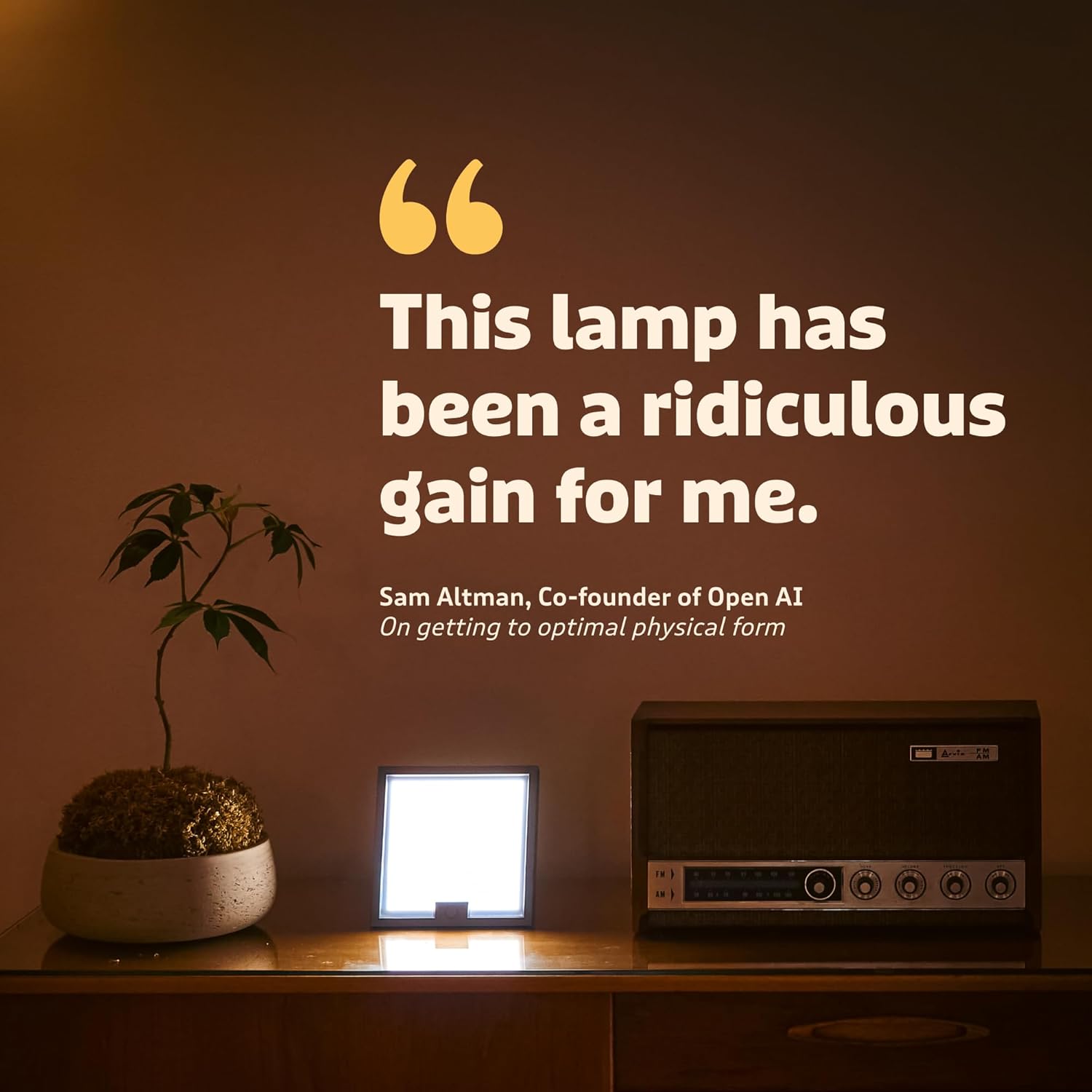 Circadian Optics Lampu Light Therapy Desk Lamp | As Seen On Shark Tank | 10,000 LUX UV-Free Full-Spectrum LEDs | Powerful & Large Light Panel | Sunlight Lamp for Seasonal Blues, Focus, Energy & Sleep