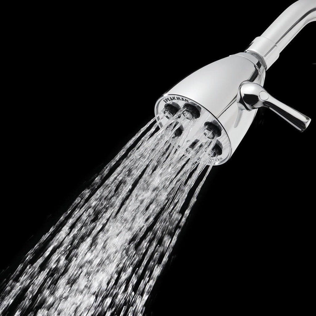 Speakman S-2252 Signature Icon Anystream Adjustable High Pressure Shower Head-2.5 GPM Solid Brass Replacement Bathroom Showerhead, Polished Chrome Finish