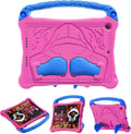 for iPad Air 3rd Generation and iPad Pro Case 10.5" 2019/2017 Release, Cute Boxing Shockproof Hard Case with Handle/Kickstand/Shoulder Strap, Protective Lightweight Kids-Friendly Cover, Rose