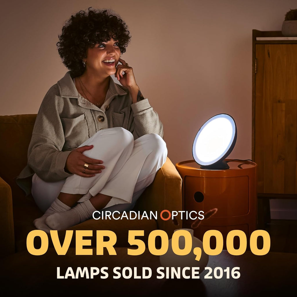 Circadian Optics Lampu Light Therapy Desk Lamp | As Seen On Shark Tank | 10,000 LUX UV-Free Full-Spectrum LEDs | Powerful & Large Light Panel | Sunlight Lamp for Seasonal Blues, Focus, Energy & Sleep