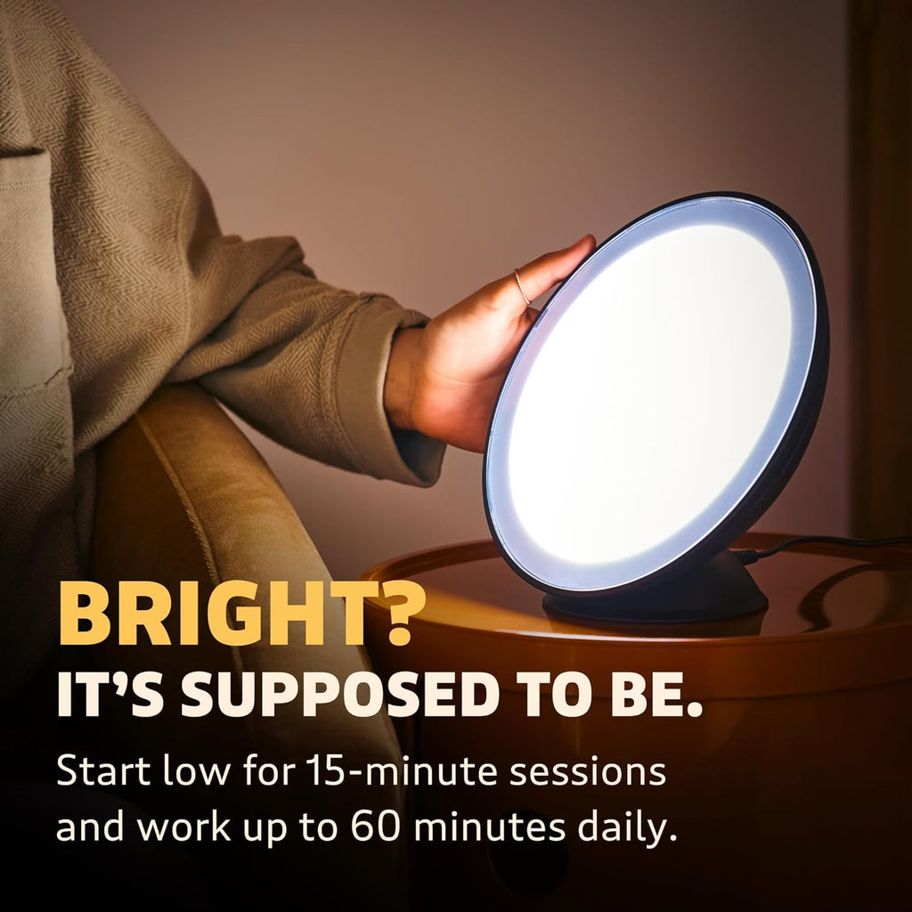 Circadian Optics Lampu Light Therapy Desk Lamp | As Seen On Shark Tank | 10,000 LUX UV-Free Full-Spectrum LEDs | Powerful & Large Light Panel | Sunlight Lamp for Seasonal Blues, Focus, Energy & Sleep