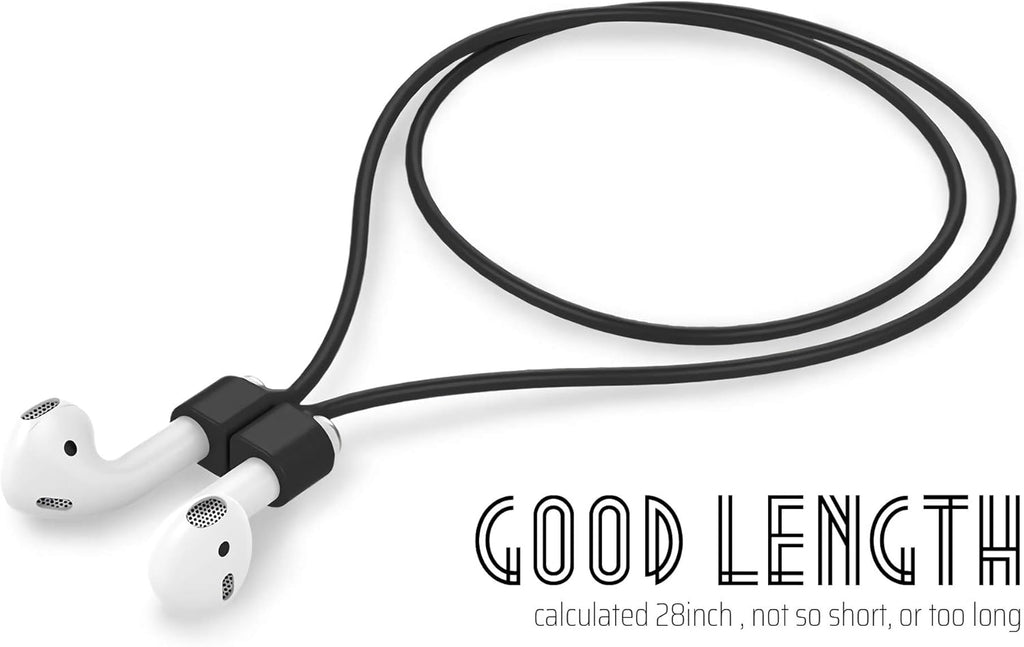 Ultra Strong Magnetic Airpod Pro Strap Anti-Lost Cord Sports Lanyard Compatible with Airpods 3rd 2nd Generation Pro 3 2 1 (Black)