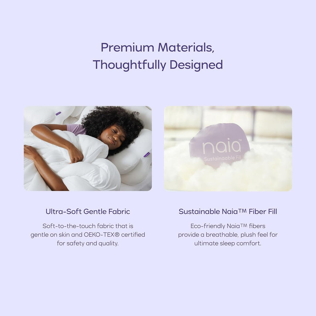 Mellow Marshmellow Comforter King/Cal King - Extra Fluffy Double-Stuffed Down Alternative Duvet Insert, All-Season Temperature-Balancing, Oeko-TEX Class I Fabric, Box-Stitch, Machine Washable