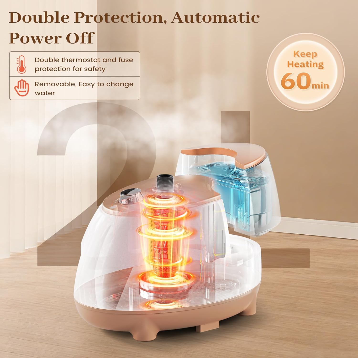 HAPAIS Steamer for Clothes,1800W Standing Garment Steamer 30s Fast Heat,90° Rotating Ironing Board,2L Tank for All Fabrics like Silk,Heavy Duty Double Pole Professional Clothes Steamer for Family