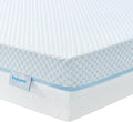 6" Dual Sided Crib & Toddler Mattress (Firm & Plush) - Memory Foam, Lux Cooling Removable Cover for Infant All-Night Comfort - CertiPUR-US Certified (Blue & White)