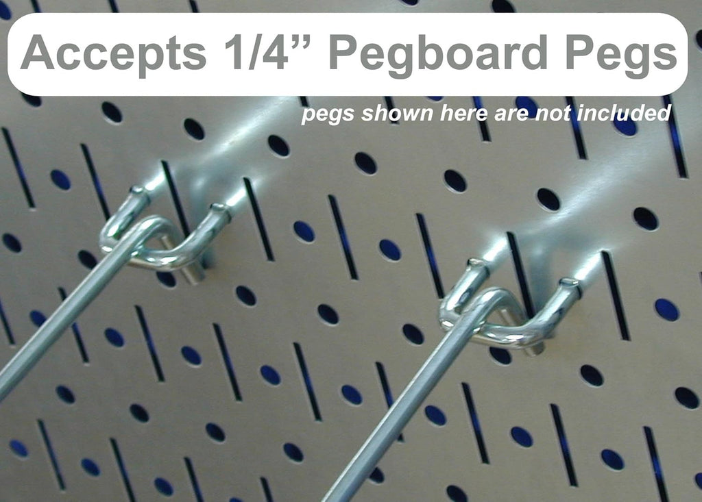 Wall Control Pegboard Organizer 4 ft. Metal Pegboard Standard Tool Storage Kit with Blue Toolboard and Red Accessories