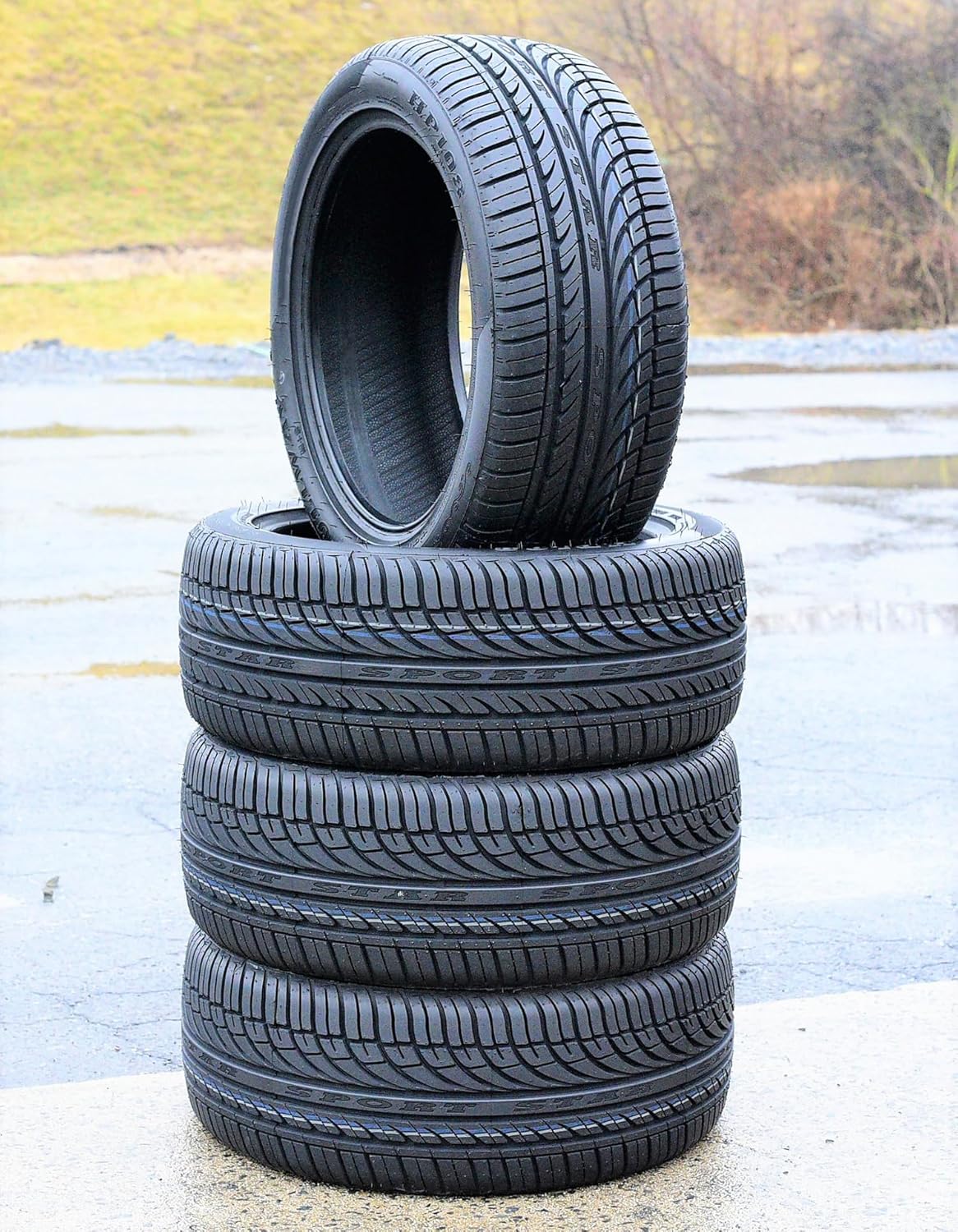 Set of 4 (FOUR) Fullway HP108 Passenger Car All-Season High Performance Radial Tires-205/55R17 205/55/17 205/55-17 95W Load Range XL 4-Ply BSW Black Side Wall UTQG 380AA
