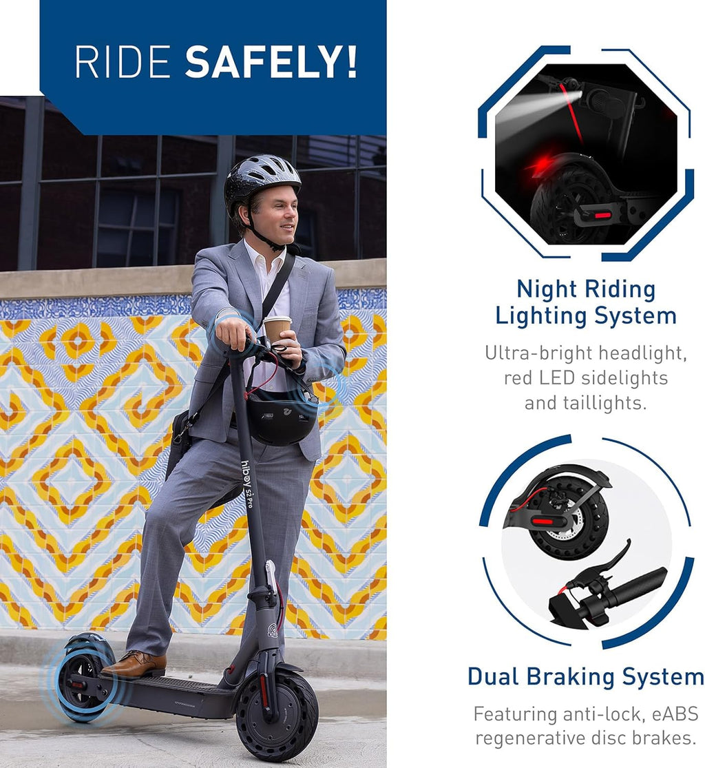 Hiboy S2 Pro/X300 Electric Scooter, 500W Motor, 10"/12" Tires, 25/38 Miles Range E Scooter, 19/23 Mph Folding Commuter Electric Scooter for Adults
