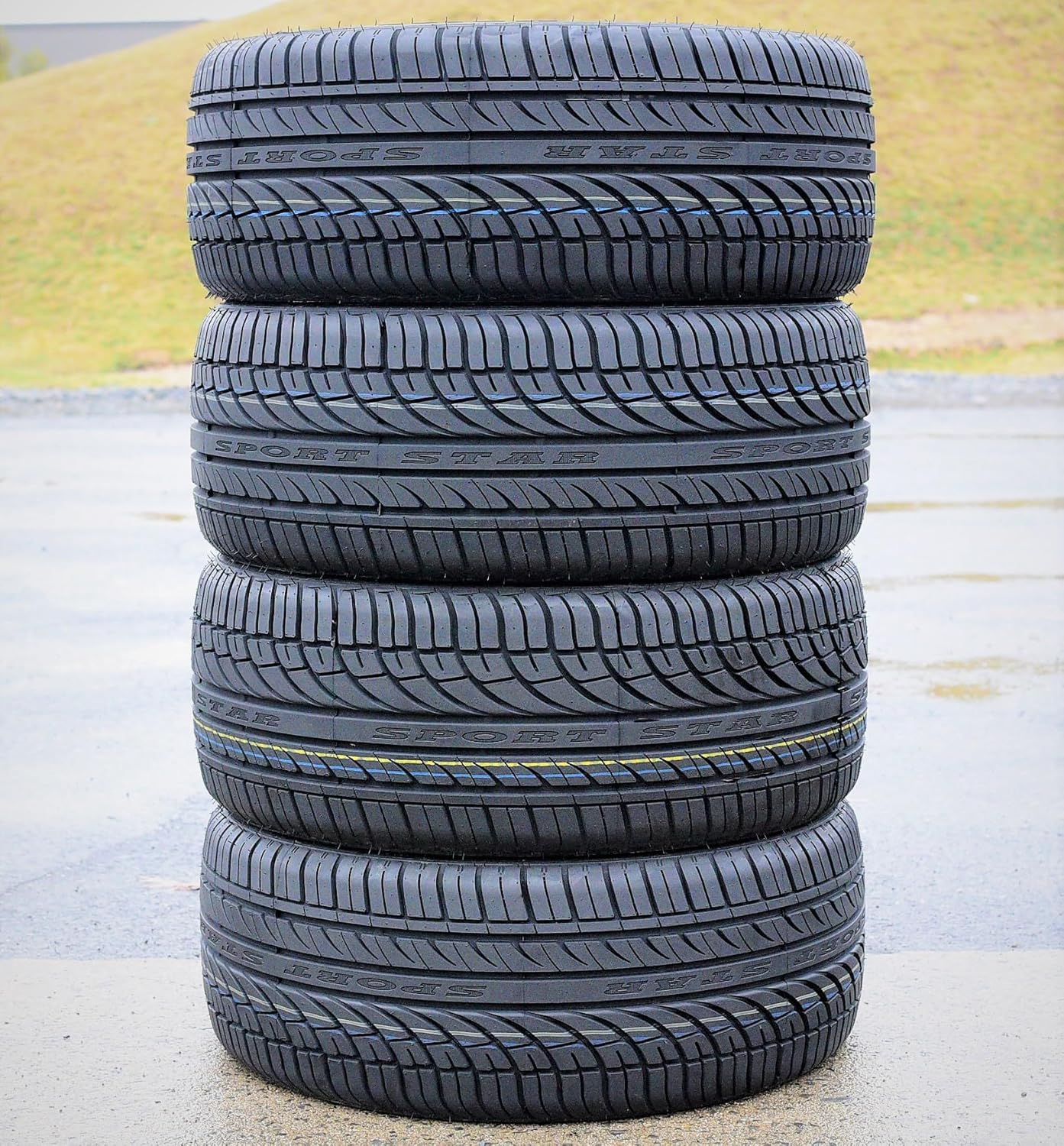 Set of 4 (FOUR) Fullway HP108 All-Season Passenger Car High Performance Radial Tires-235/40R18 235/40ZR18 235/40/18 235/40-18 95W Load Range XL 4-Ply BSW Black Side Wall UTQG 380AA