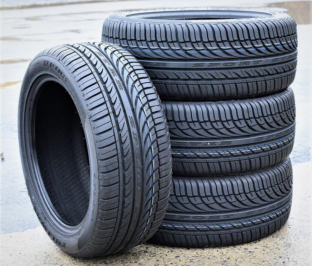 Set of 4 (FOUR) Fullway HP108 Passenger Car All-Season High Performance Radial Tires-205/55R17 205/55/17 205/55-17 95W Load Range XL 4-Ply BSW Black Side Wall UTQG 380AA
