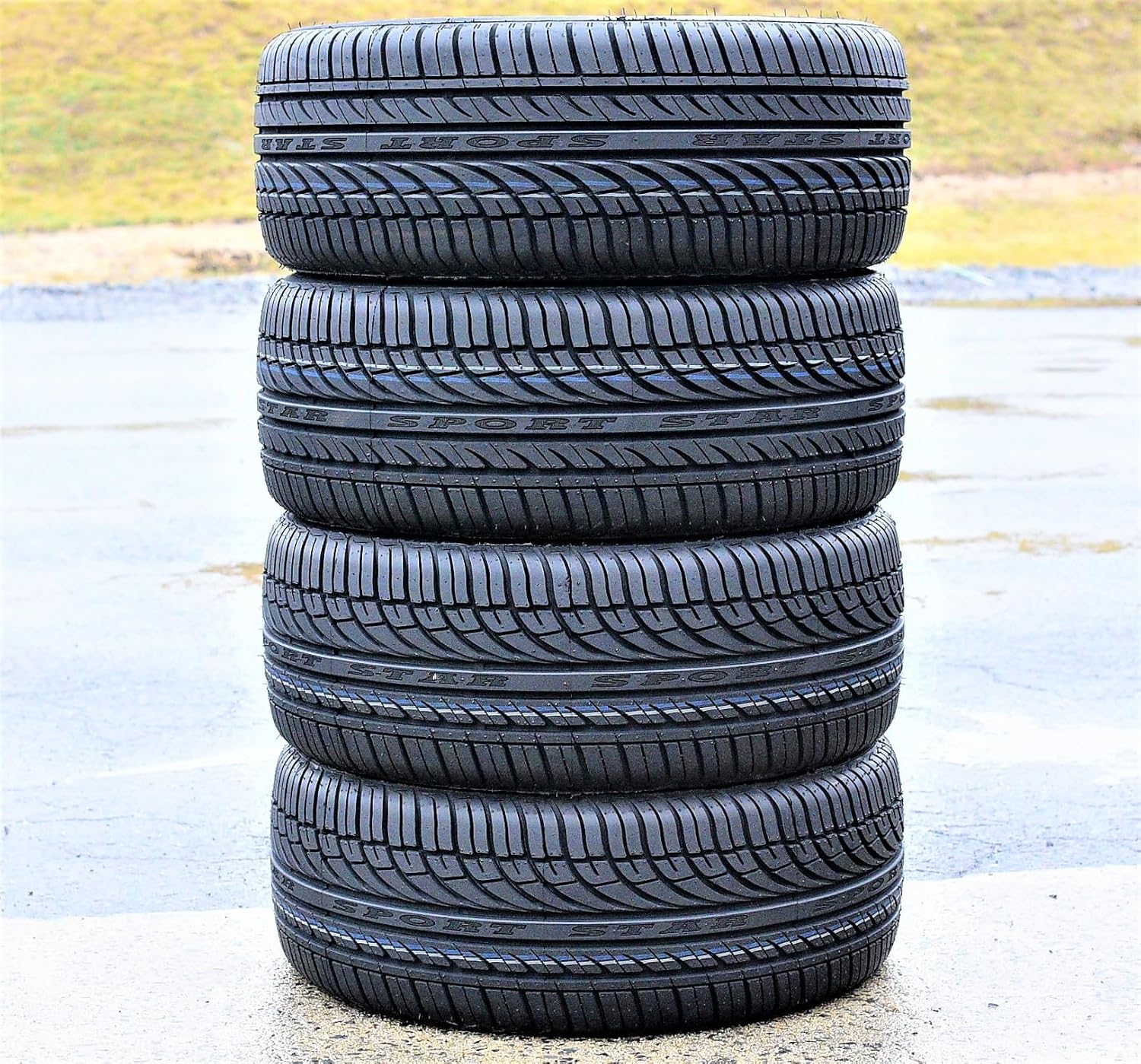 Set of 4 (FOUR) Fullway HP108 Passenger Car All-Season High Performance Radial Tires-205/55R17 205/55/17 205/55-17 95W Load Range XL 4-Ply BSW Black Side Wall UTQG 380AA