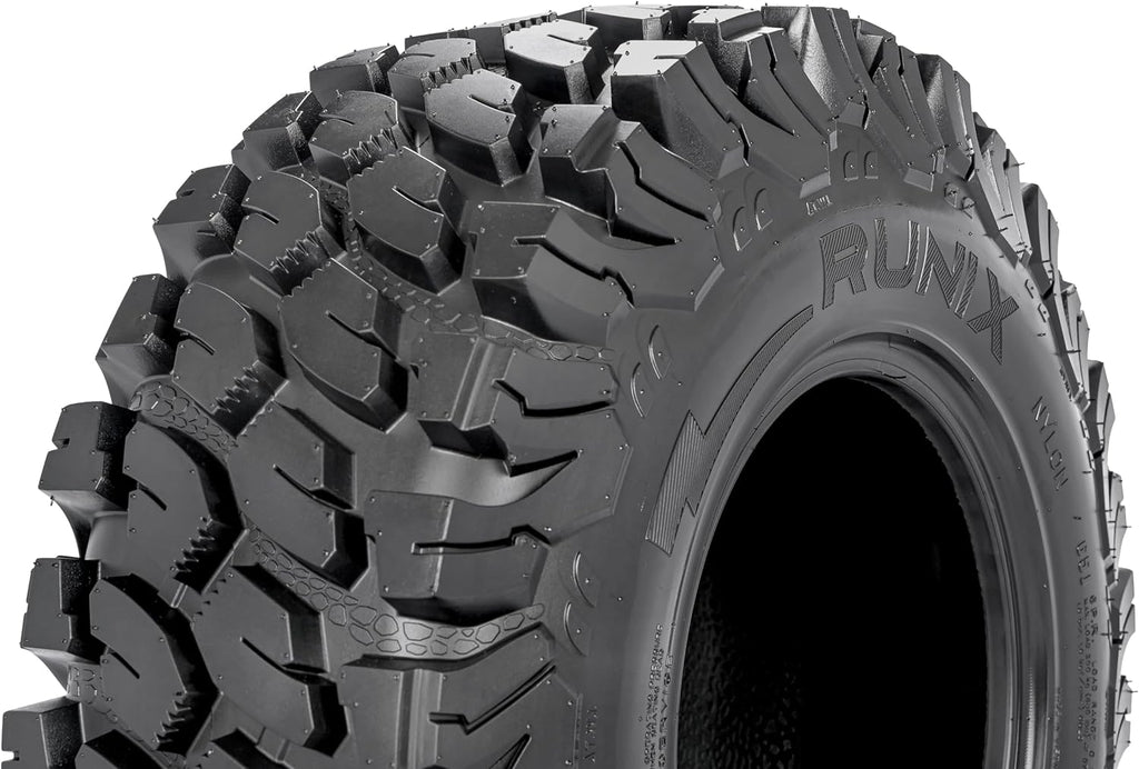 RUNIX ATV UTV Radial Tires, RUNIX TerraVance, 27X9R14 Front, 27X11R14 Rare, Set of 4, SXS, Side by Side, Radial Tire, All Terrain, 6PR, Tubeless, 27X9-14, 27X11-14