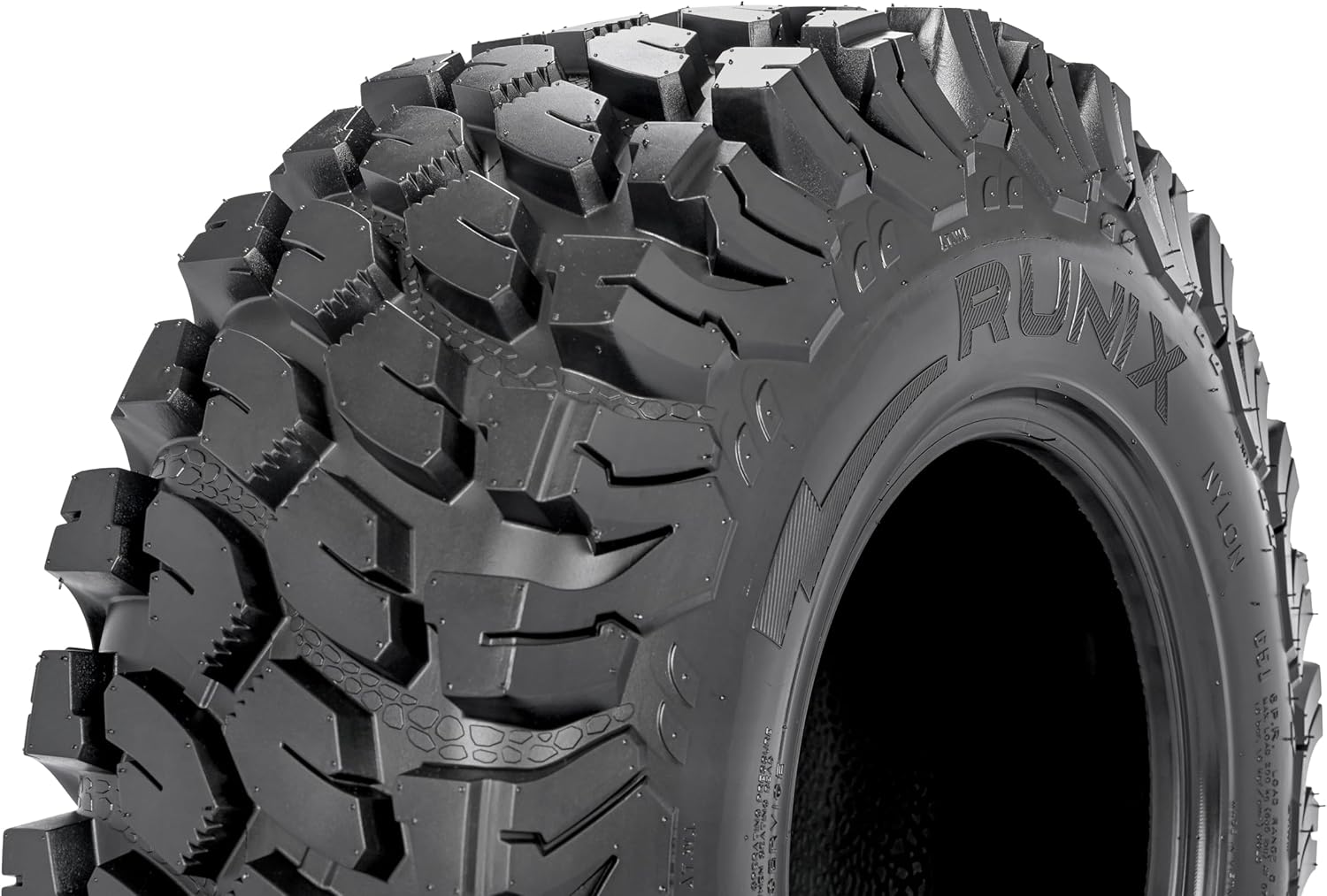 RUNIX ATV UTV Radial Tires, RUNIX TerraVance, 27X9R14 Front, 27X11R14 Rare, Set of 4, SXS, Side by Side, Radial Tire, All Terrain, 6PR, Tubeless, 27X9-14, 27X11-14